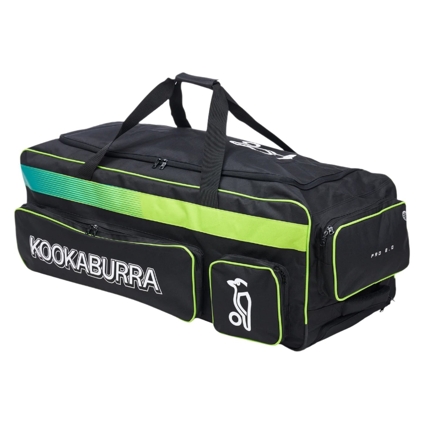 Kookaburra Pro 2.0 Kahuna Wheelie Bag - Black/Lime