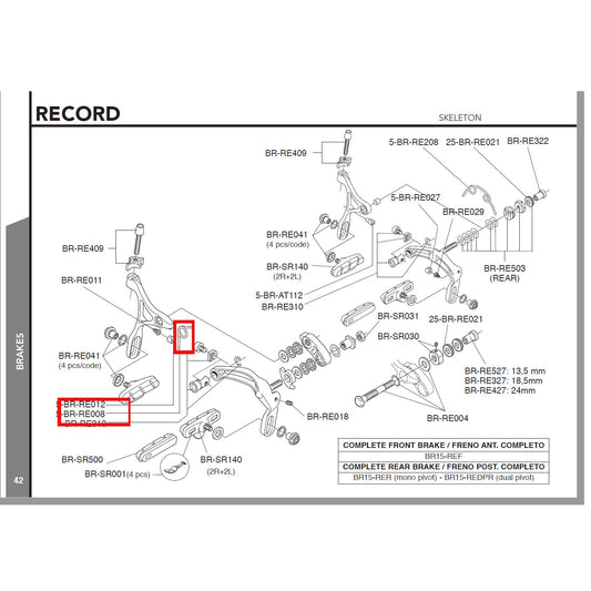 Campagnolo Genuine Spare Part BR-RE008