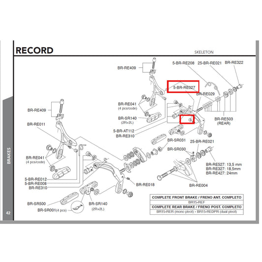 Campagnolo Genuine Spare Part BR-RE027