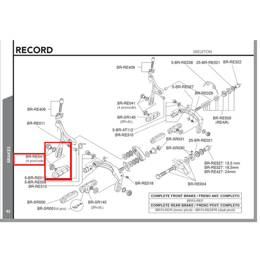 Campagnolo Genuine Spare Part BR-RE041