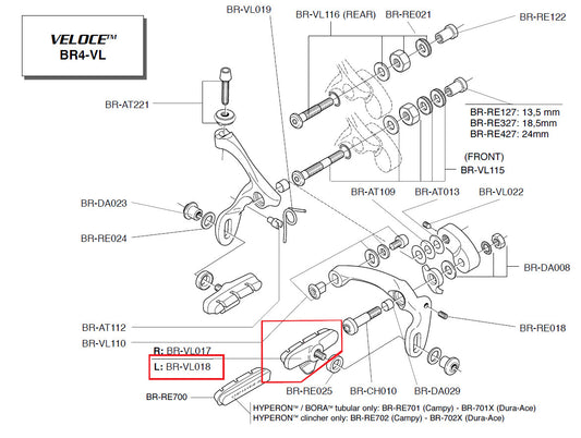 Campagnolo Genuine Part BR-VL018