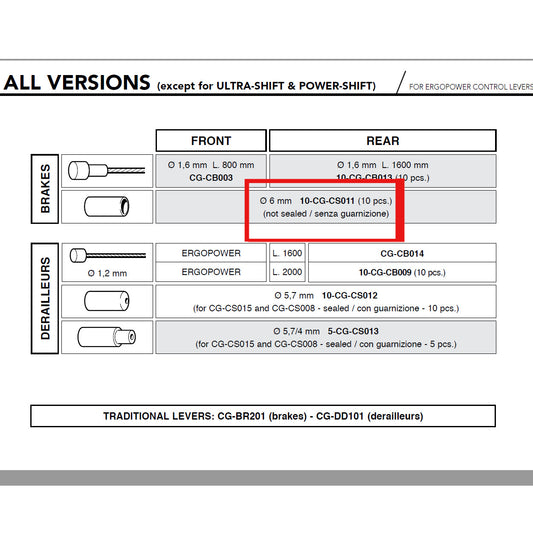 Campagnolo Genuine Spare Part 10-CG-CS011