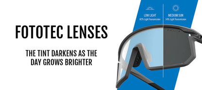 Tifosi MOAB LITE Fototec Glasses - Matte Gunmetal