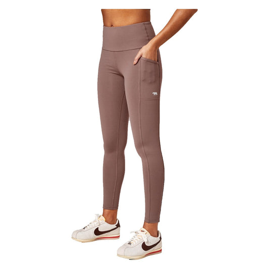 Running Bare Ab Waisted Power Moves Tight 28" - Brown