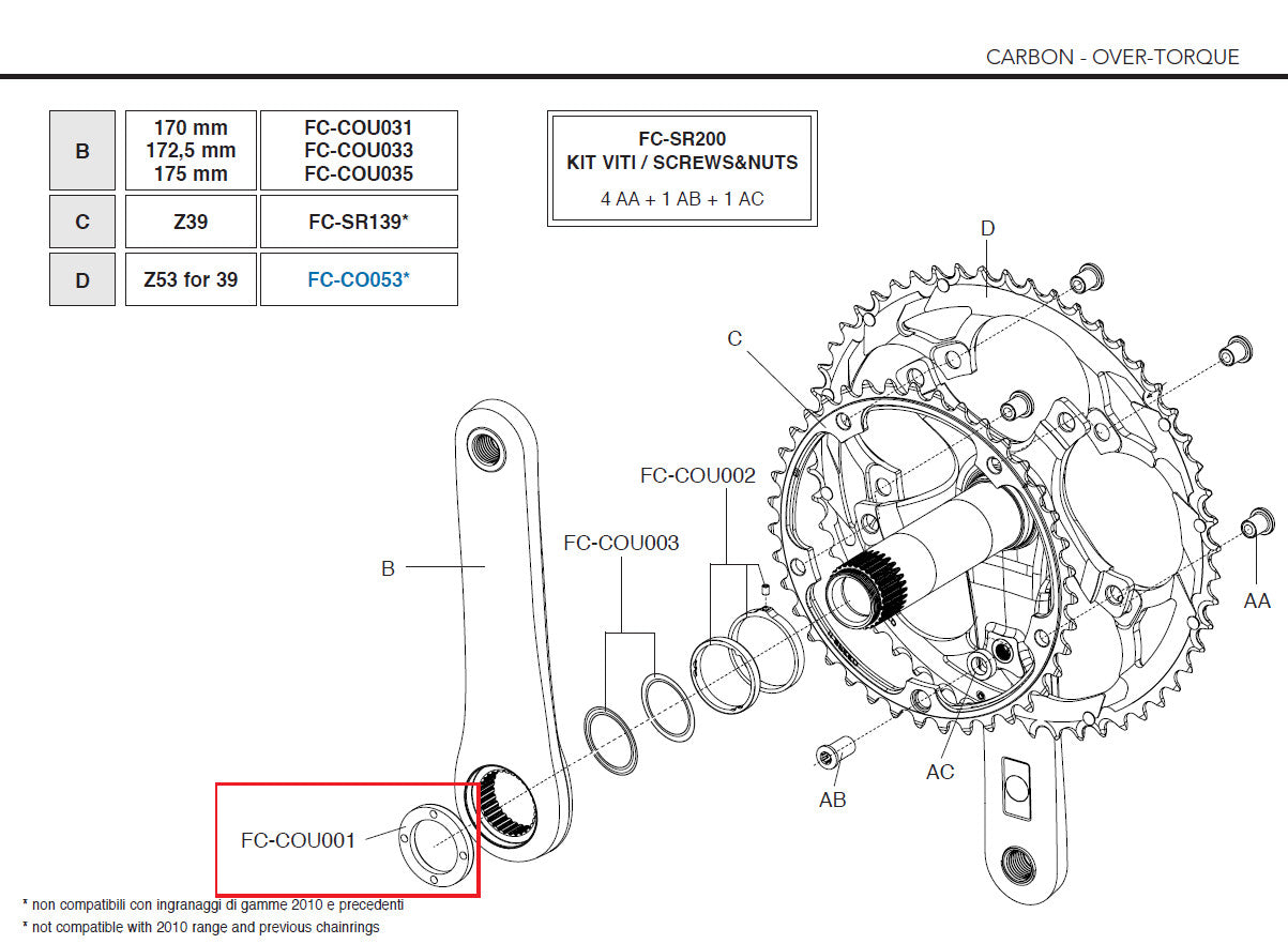 Campagnolo Genuine Part FC-COU001