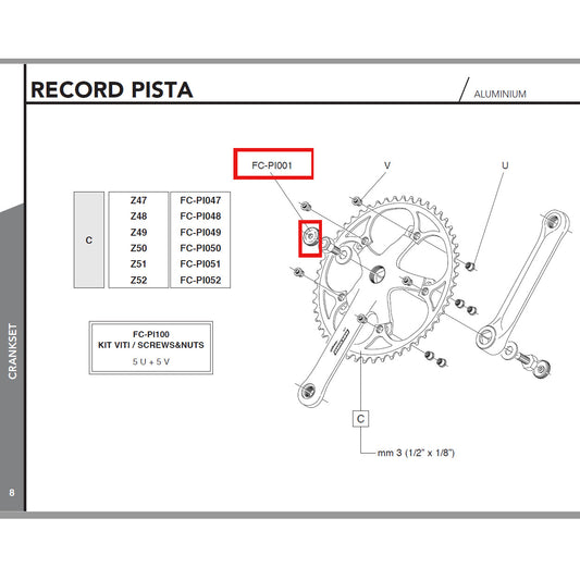 Campagnolo Genuine Spare Part FC-PI001