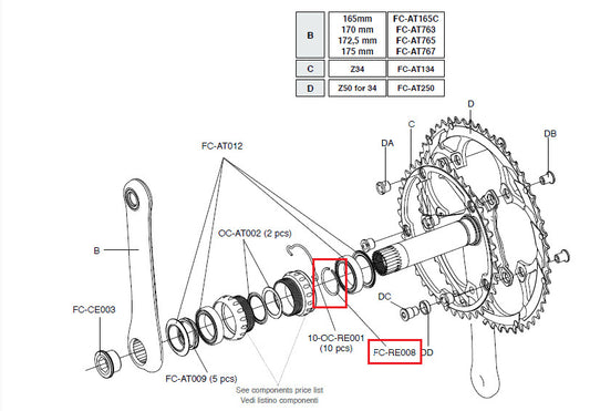 Campagnolo Genuine Part FC-RE008