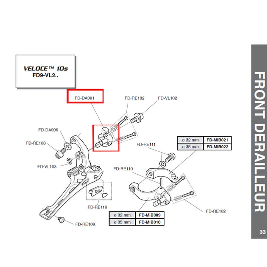 Campagnolo Genuine Spare Part FD-DA001