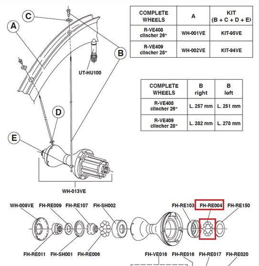 Campagnolo Genuine Part FH-RE004