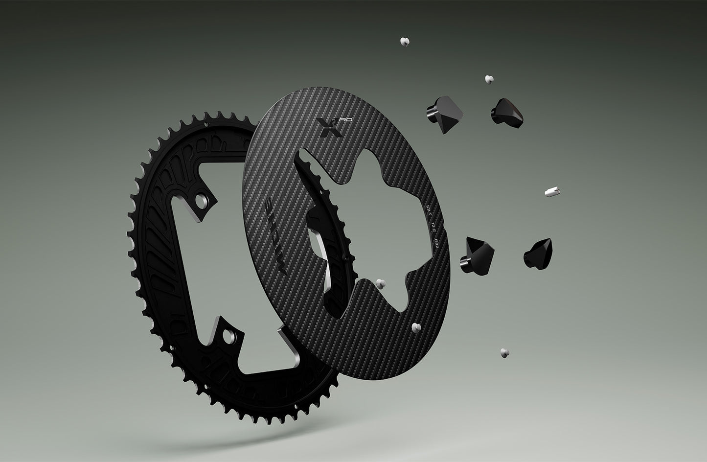 Miche X2-RD Carbon 2x12 Chainring for Dura Ace 9270