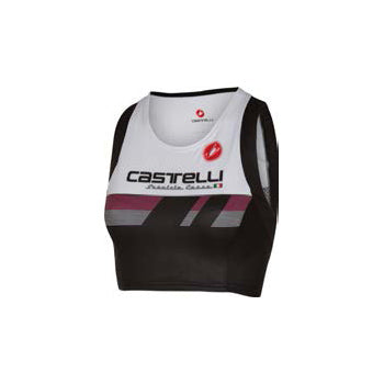 Castelli Womens Free Tri Short Run Top - Servizio Corse White
