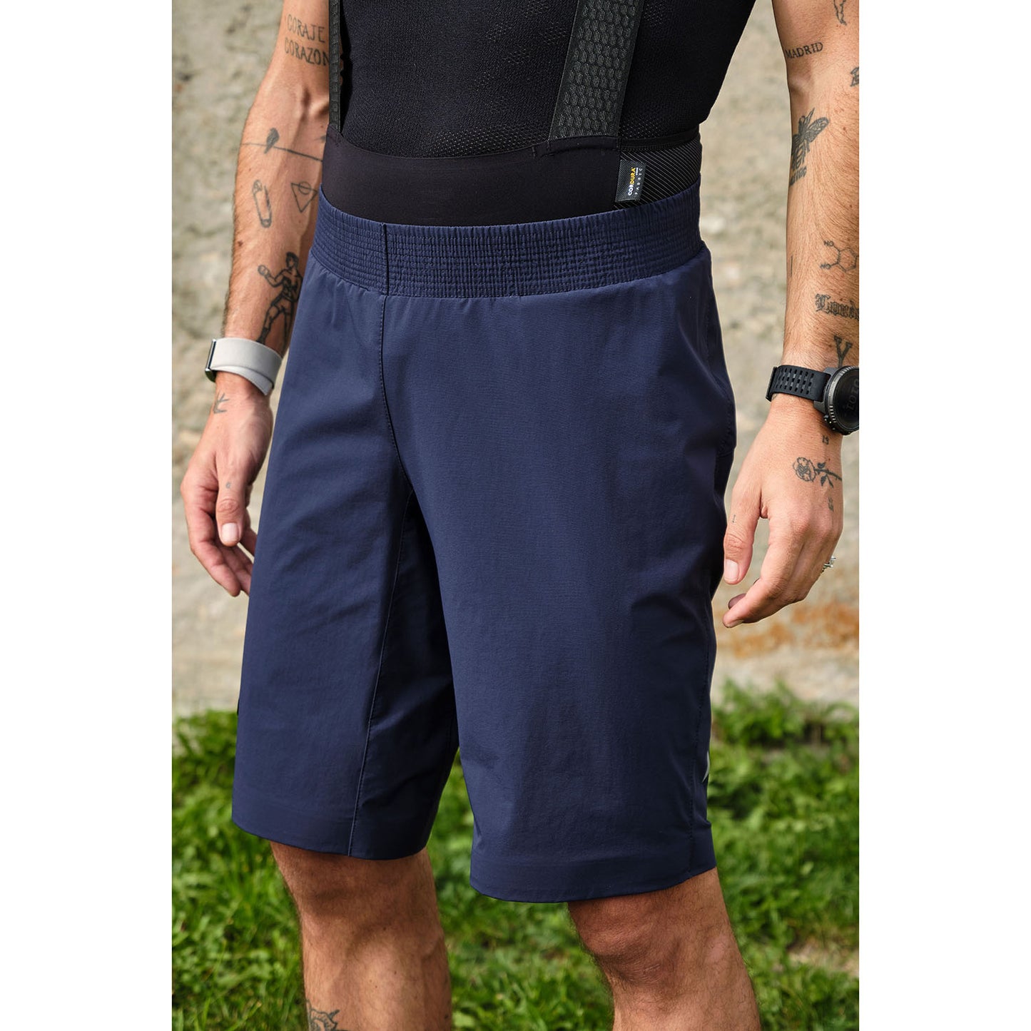 Giordana Beyond Gravel Pull On Over Shorts - Navy Blue