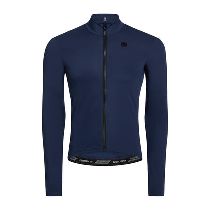 Giordana Silverline Long Sleeve Thermal Jersey - Sable Blue