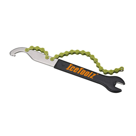 IceToolz Single Speed Chin Whip with 15mm Spanner