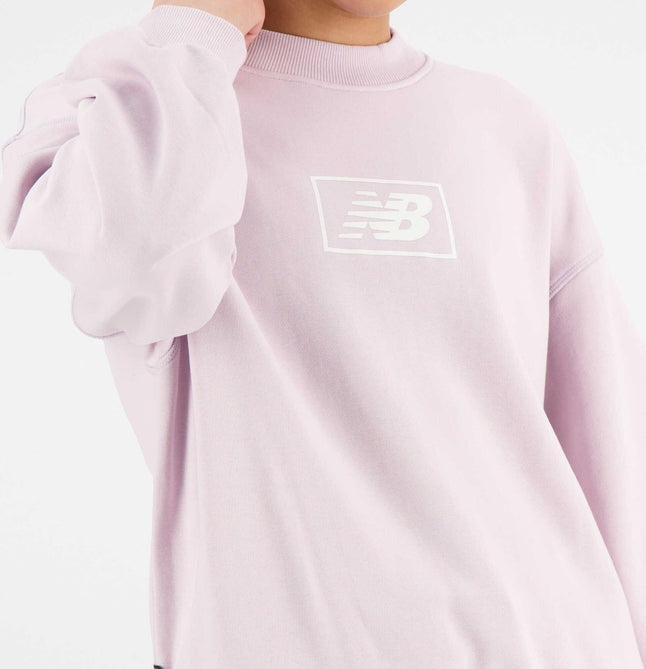 New Balance Essentials French Terry Crew - Pink