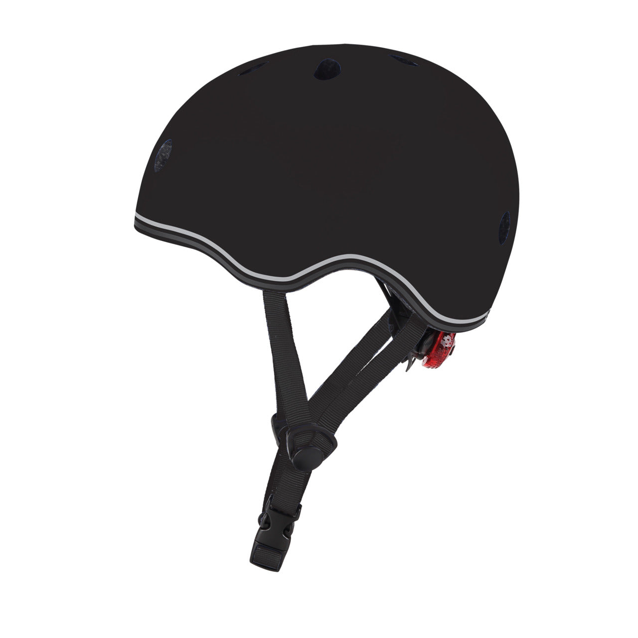 Globber Kids Helmet w/Flashing LED Light - Black