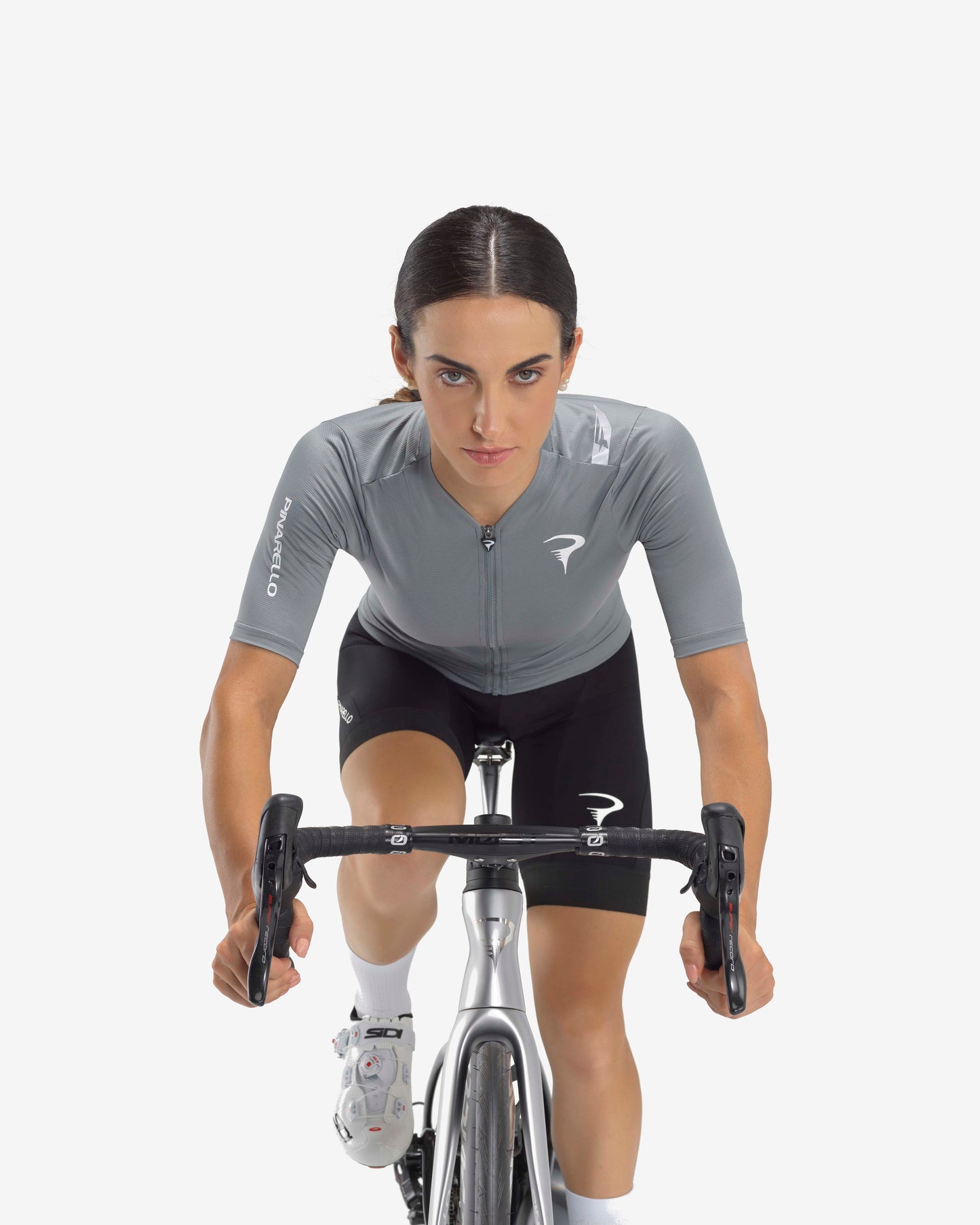 Pinarello Clothing Jersey F7 Womens - Graphite Grey