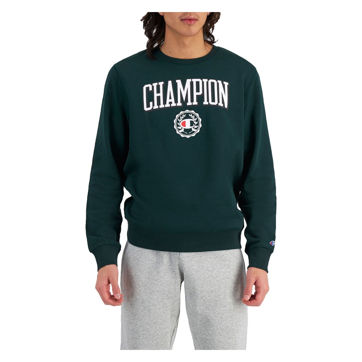 Champion Sport Style Graphic Print Crew - Green