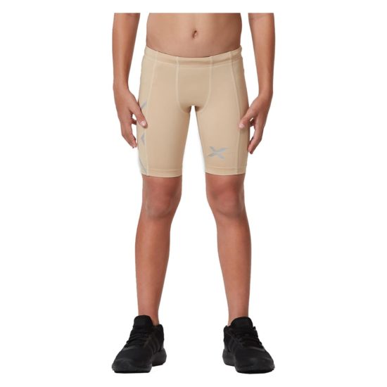 2XU Core Boys Compression Shorts - Cream
