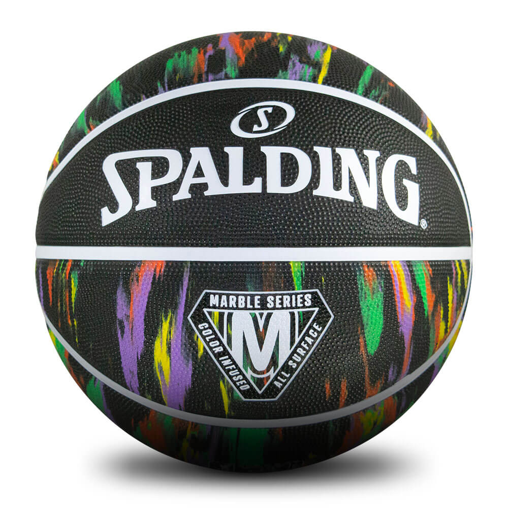 Spalding Marble Outdoor Basketball - Black/Multi