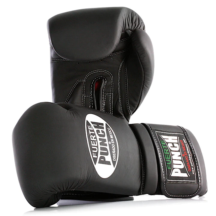 Punch Mexican Fuerte Elite Boxing Gloves - Black Matte