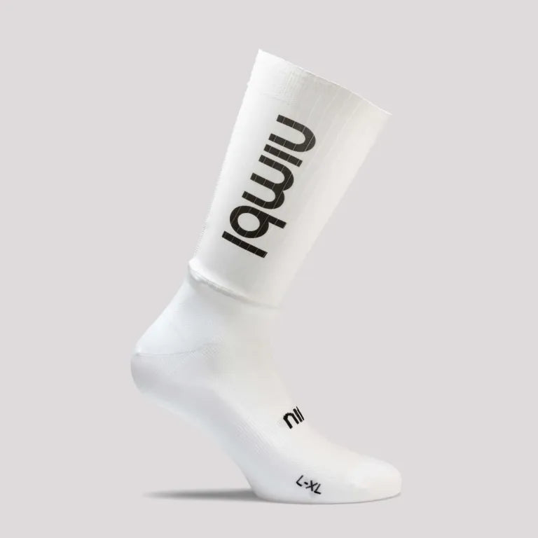 Nimbl Aero Cycling Socks - White