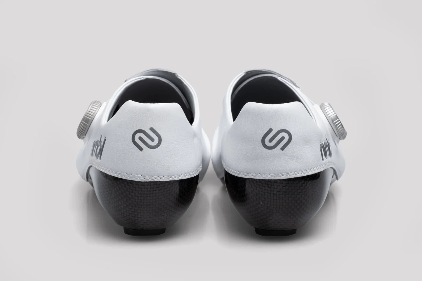 NIMBL Ultimate Glide Cycling Shoes - White / Silver