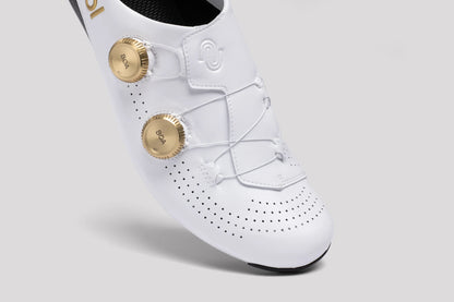 NIMBL Ultimate Glide Cycling Shoes - White /Gold