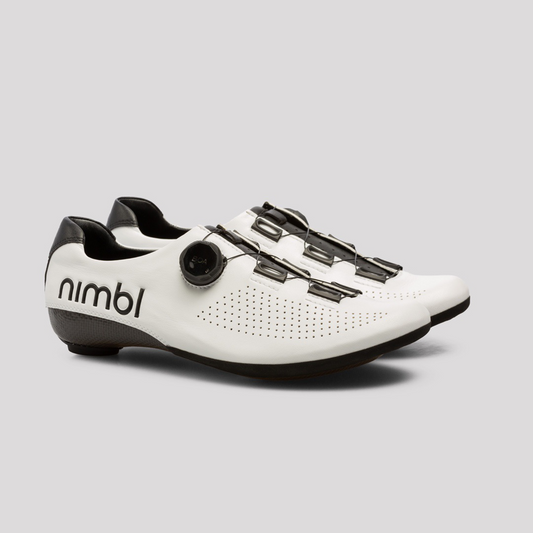 NIMBL Feat Cycling Shoes - White/Black