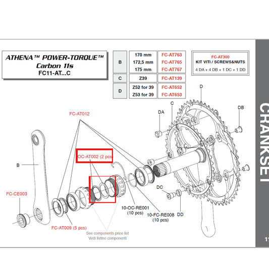 Campagnolo Genuine Spare Part OC-AT002