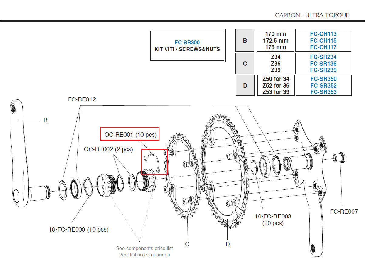 Campagnolo Genuine Part OC-RE001