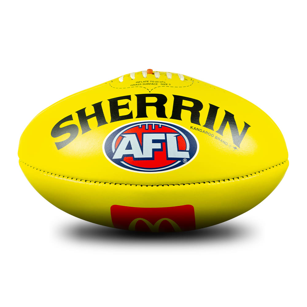 Sherrin KB Official AFL Game Ball (Box) - Yellow