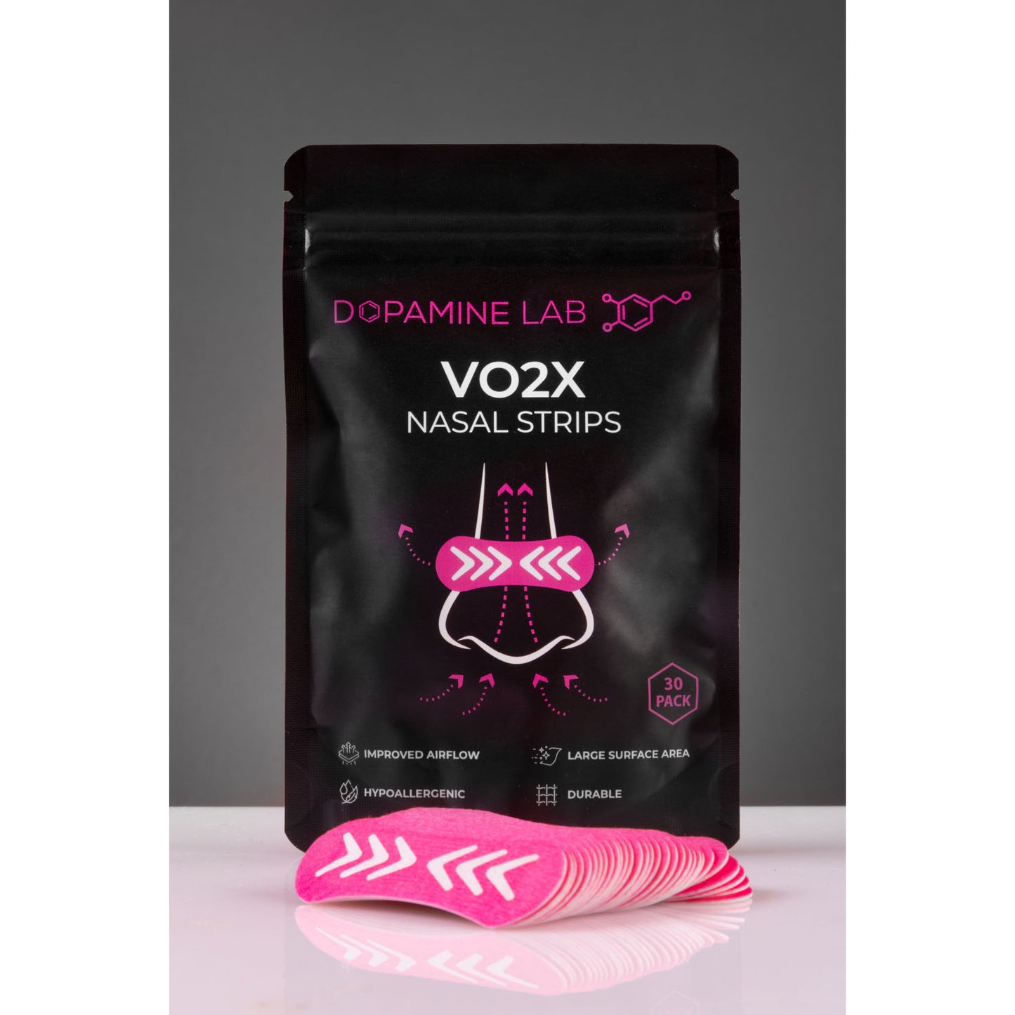 Dopamine Lab VO2X Nasal Strips - Pink