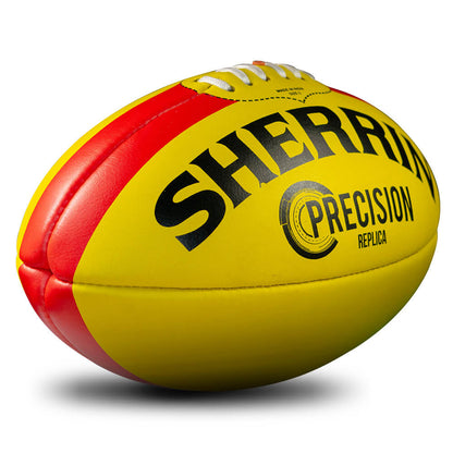 Sherrin Precision Replica Leather Football - Yellow