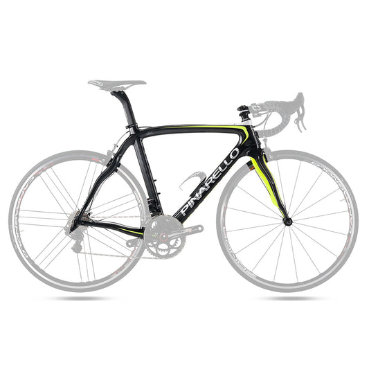 Pinarello Prince Carbon Fiber Frameset - Black/Fluro Yellow