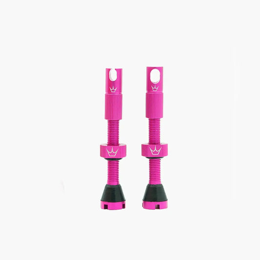 Peatys x Chris King Tubeless Valves - 80mm Punch Pink