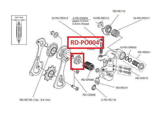 Campagnolo Genuine Part RD-PO004