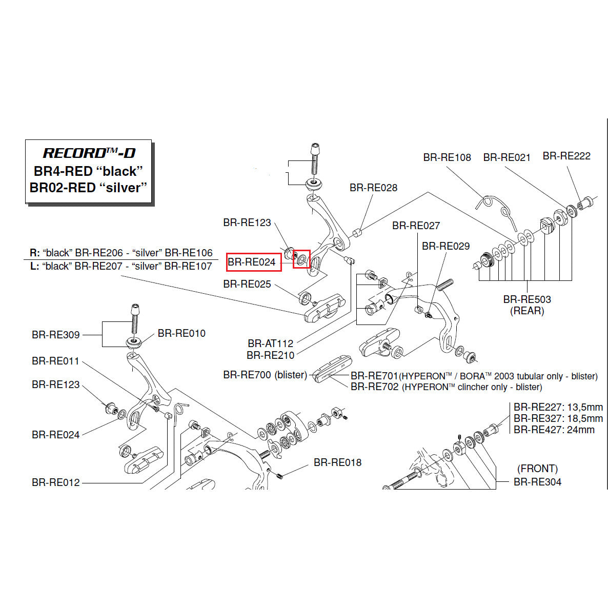 Campagnolo Genuine Part BR-RE024