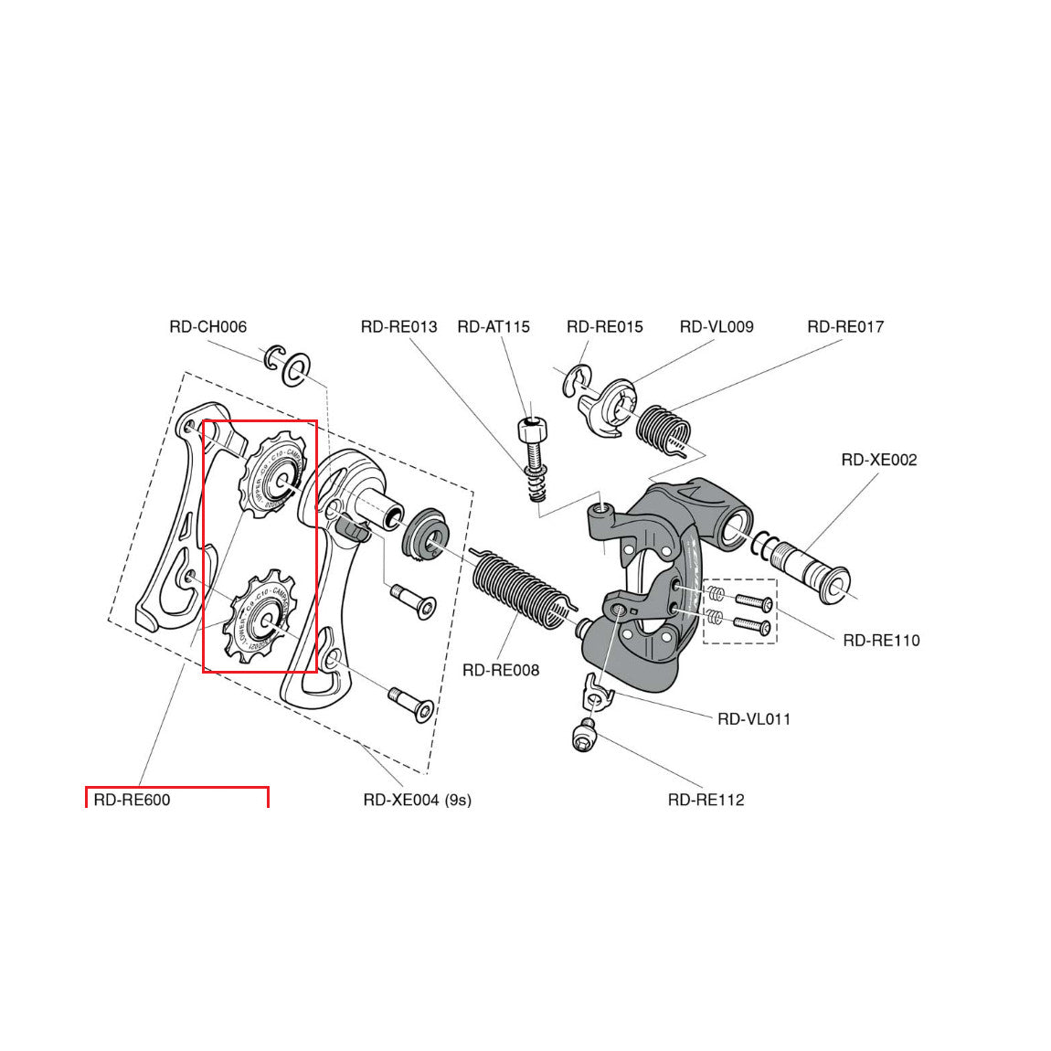 Campagnolo Genuine Part RD-RE600