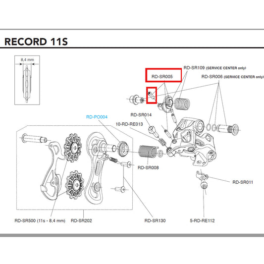 Campagnolo Genuine Spare Part RD-SR005