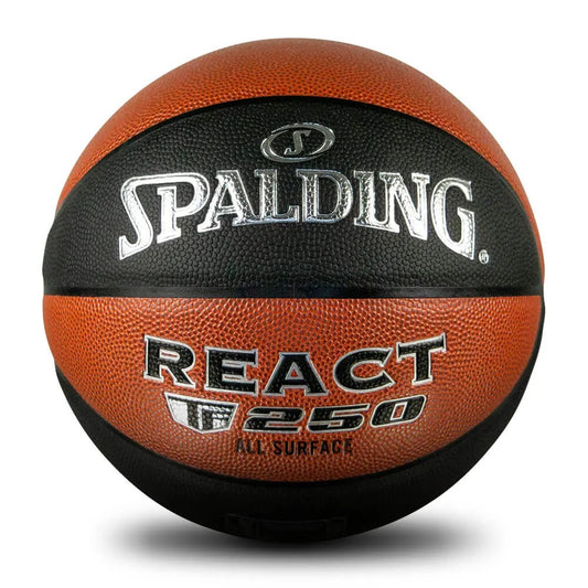 Spalding React TF-250 Basketball - Black/Orange