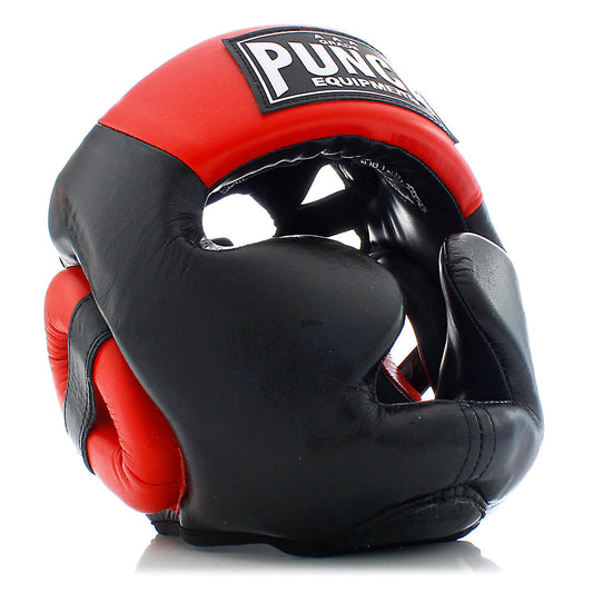 Punch Trophy Getters Full Face Head Guard - Black/Red
