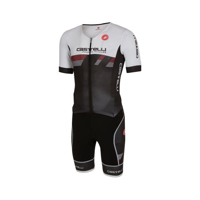 Castelli Mens San Remo Short Sleeve Tri Suit - Servizio Corse Black