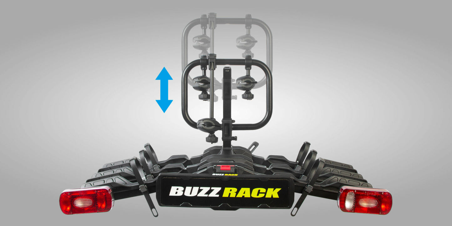 Buzzrack Scorpion Lite 3 Bike Rack - Tow Ball Mount