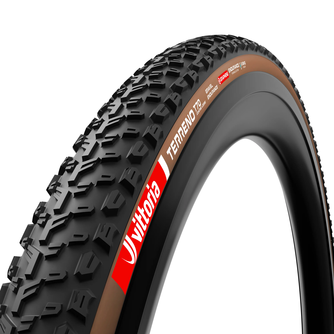Vittoria Terreno T70 Coarse Loose Terrain Tyre - Enduro Brown