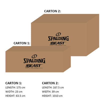 Spalding 54" The Beast Glass Basketball System