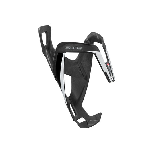Elite Vico Carbon Bottle Cage - Matte Black / White