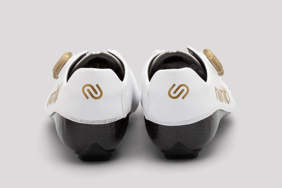 NIMBL Ultimate Cycling Shoes - White/Gold