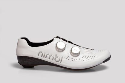 NIMBL Ultimate Cycling Shoes - White/Silver