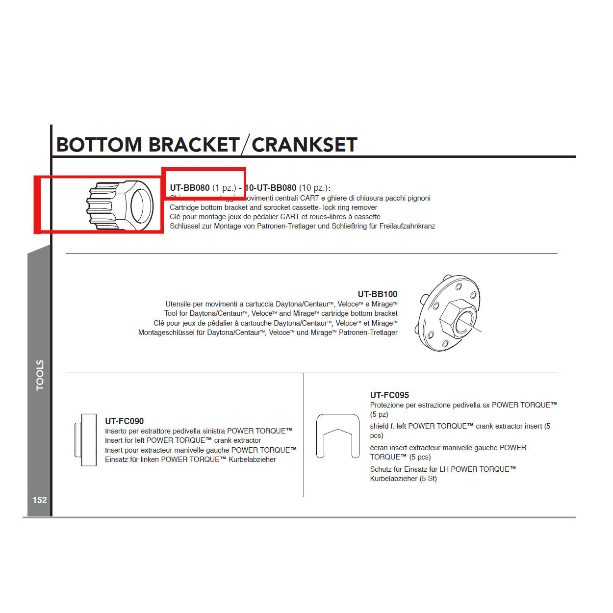 Campagnolo Genuine Spare Part UT-BB080